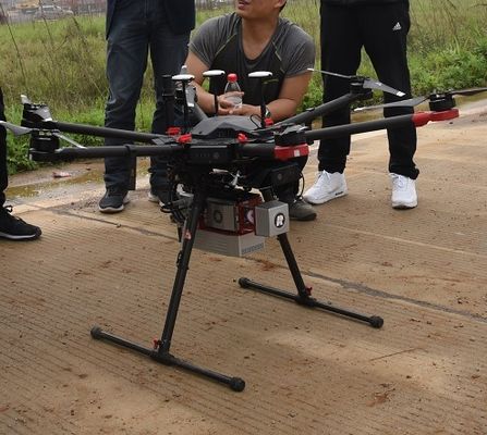 Avaliação topográfica do UAV do sistema de mapeamento 2.5kg do lidar do zangão ARS-200