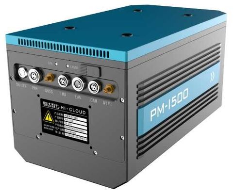 sistema móvel PM-1500 PRR100-2000kHz do lidar da elevada precisão 4.4kg