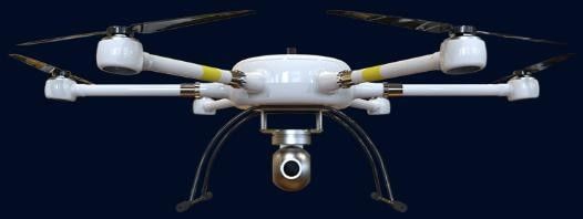 resistência da chuva ligeira do UAV Long120 do rotor de 120min Max Load 8kg multi seis zangões da linha central