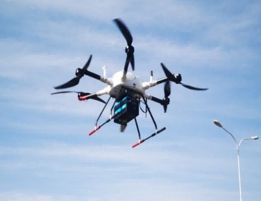 Raio resistente do controle do UAV Long150 10km do rotor do vento zangão de controle remoto do multi