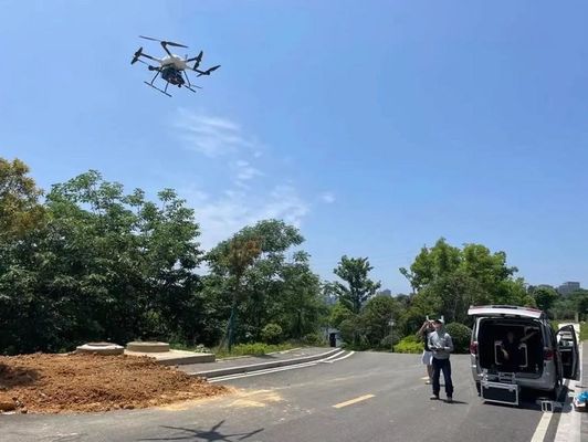 Lidar transportado por via aérea do UAV da emergência que traça a escala do sistema PM-1500 1500m da exploração do lidar