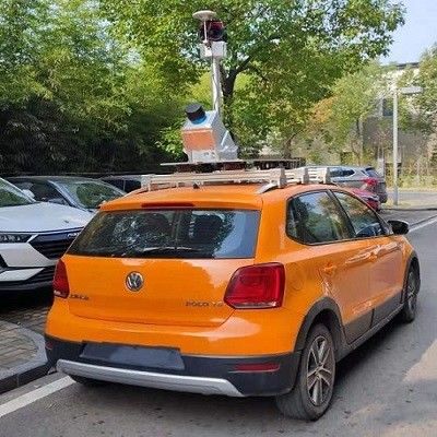 A detecção da estrada integrou a escala móvel HiScan-C do sistema 150/300/600m do lidar