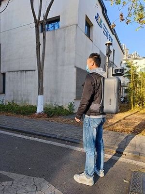 escala de 120m Handheld/lidar HiSLAM da trouxa 3D para a medida de construção da fachada