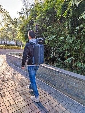 o lidar de HiSLAM da escala de 120m para o espaço subterrâneo acima integrou o traço