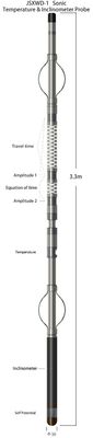 sensor de 125-555μS/M Sonic Temperture Inclinometer Probe With Pt100